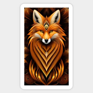 Brown Fox Sticker